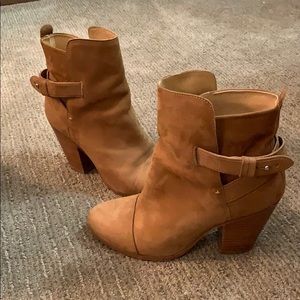 Rag and bone Kinsey booties tan size 37.5